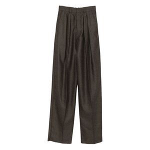 Saint Laurent Brown Trousers - High-Waisted Trousers Women